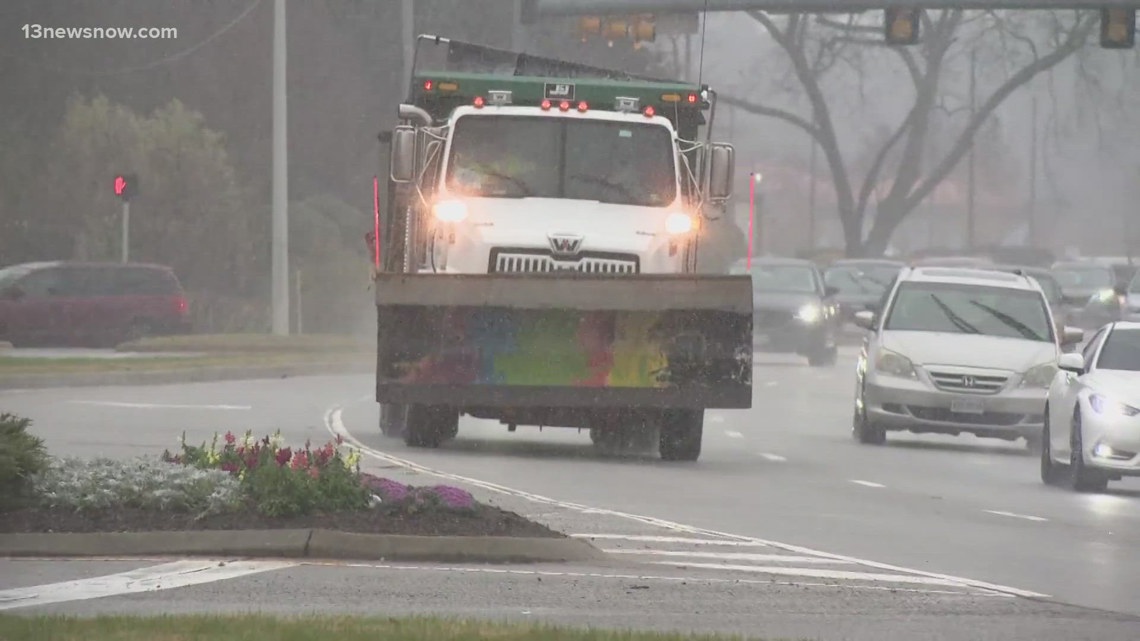 Virginia State Police say snow conditions caused more crashes across the state Monday