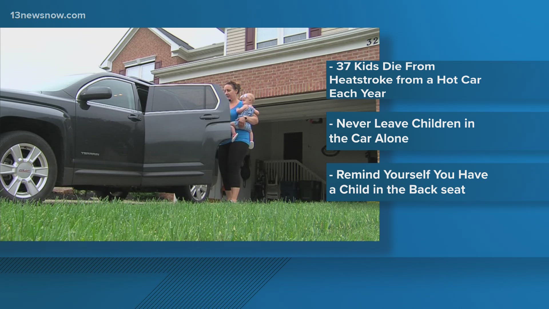 Officials warn parents of leaving children in hot car | 13newsnow.com