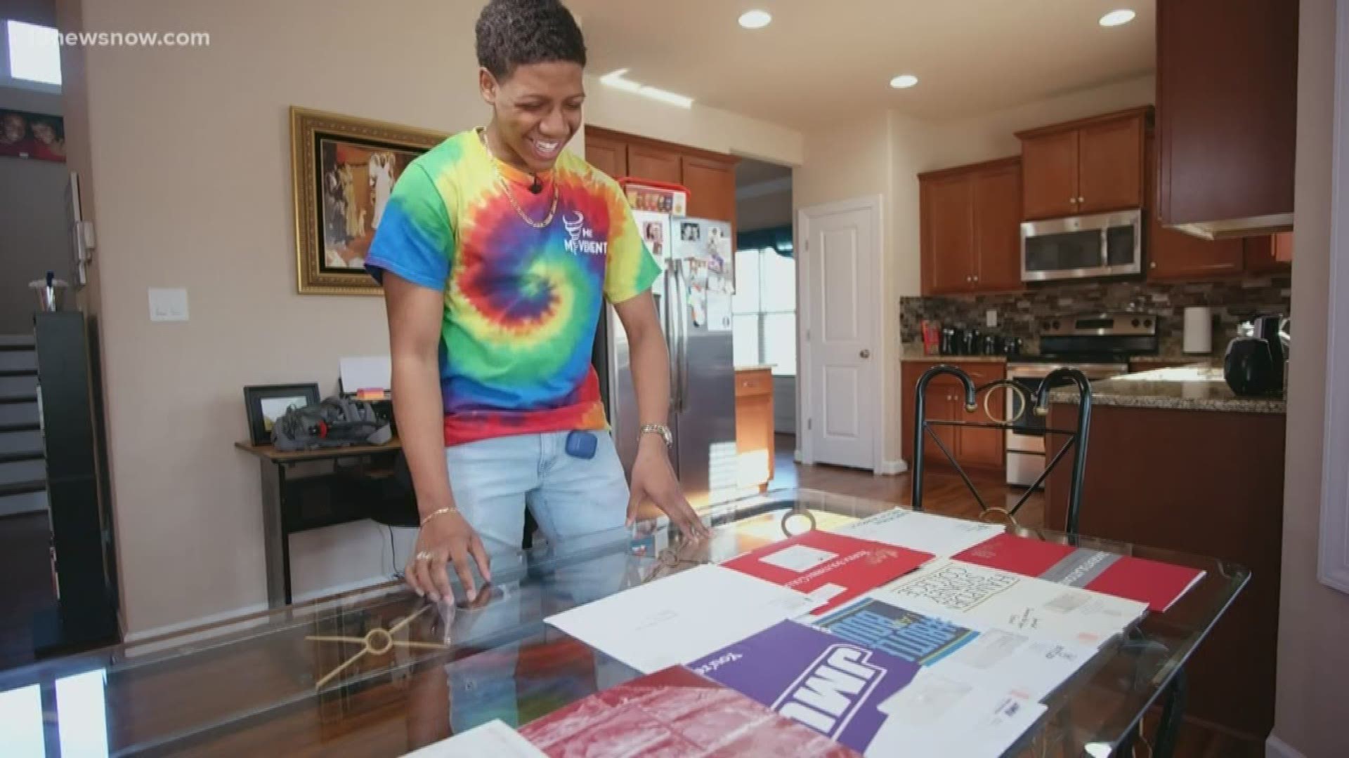 A 17-year-old in Chesapeake has been accepted into 15 universities and over $1 million in scholarship offers.