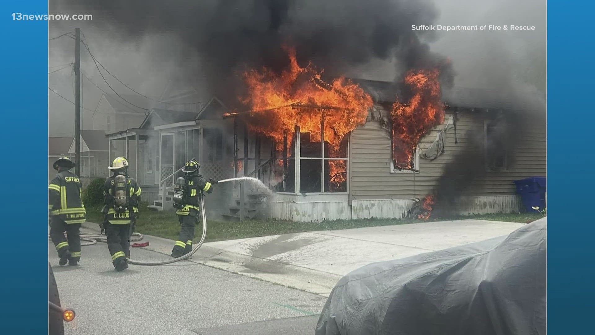 2 displaced after house fire on Osceola Avenue in Suffolk | 13newsnow.com