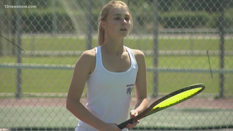 Ocean Lakes' Tucker brings artistry with a racket AND a paint brush