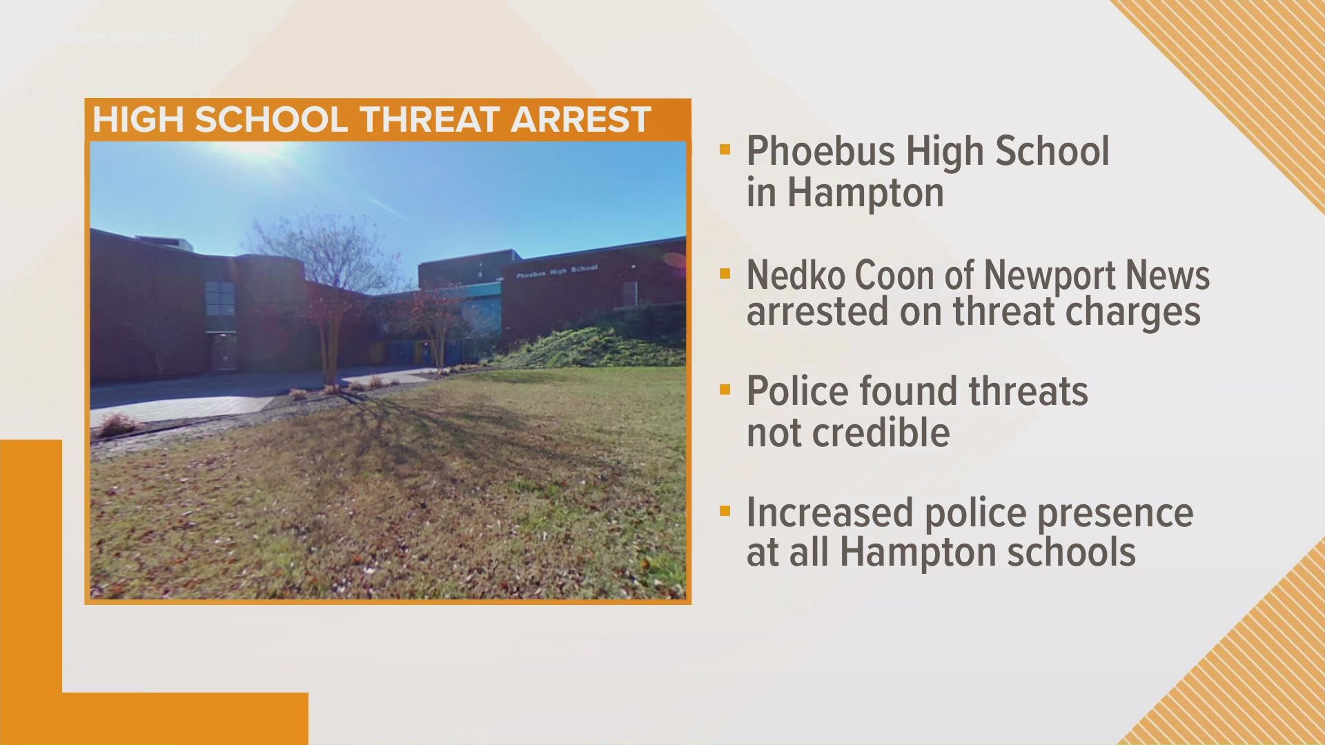 Police were notified about a post circulating on social media that threatened violence at the school.