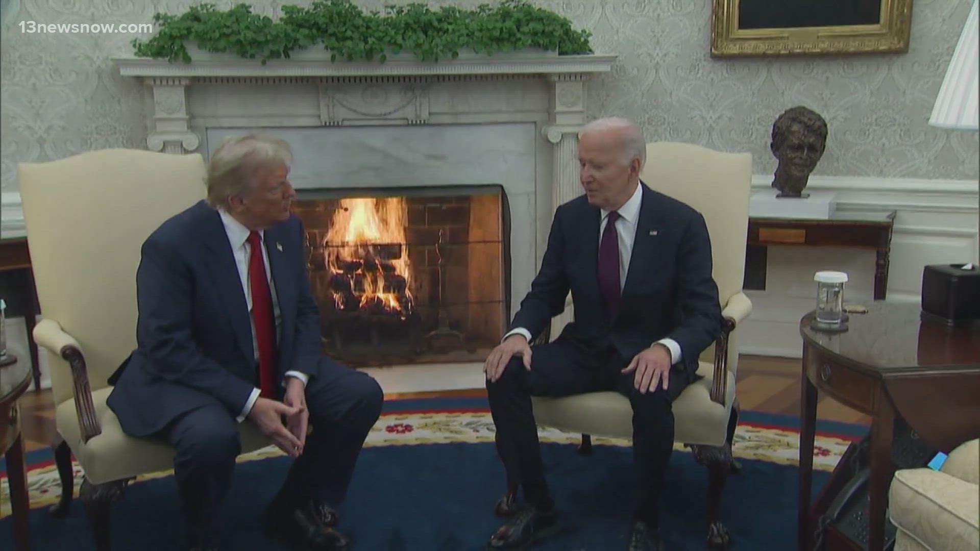 President-elect Trump met with President Biden in the Oval Office.