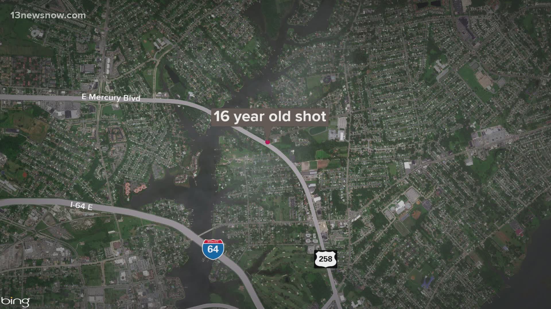 Officers said they found a 16-year-old boy who had been shot. He was taken to the hospital and is expected to be okay.