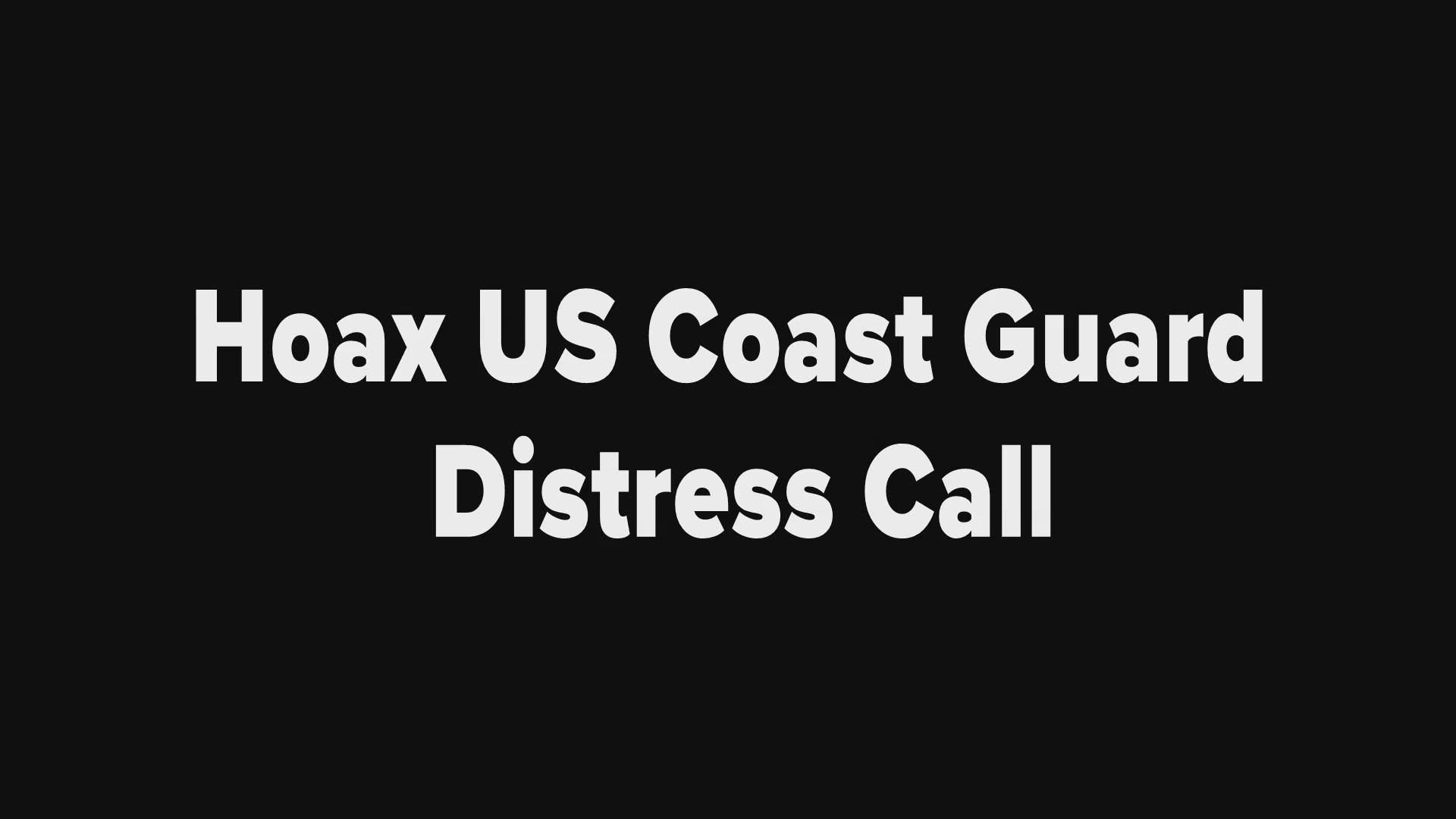 Audio of transmissions from suspected hoax caller on VHF-FM marine radio channel 16 in the vicinity of Pamlico Sound and Oregon Inlet, North Carolina, in June 2019. If you think you can help with identifying the caller, please contact the U.S. Coast Guard Investigative Service via the Sector North Carolina command center at 910-343-3880.