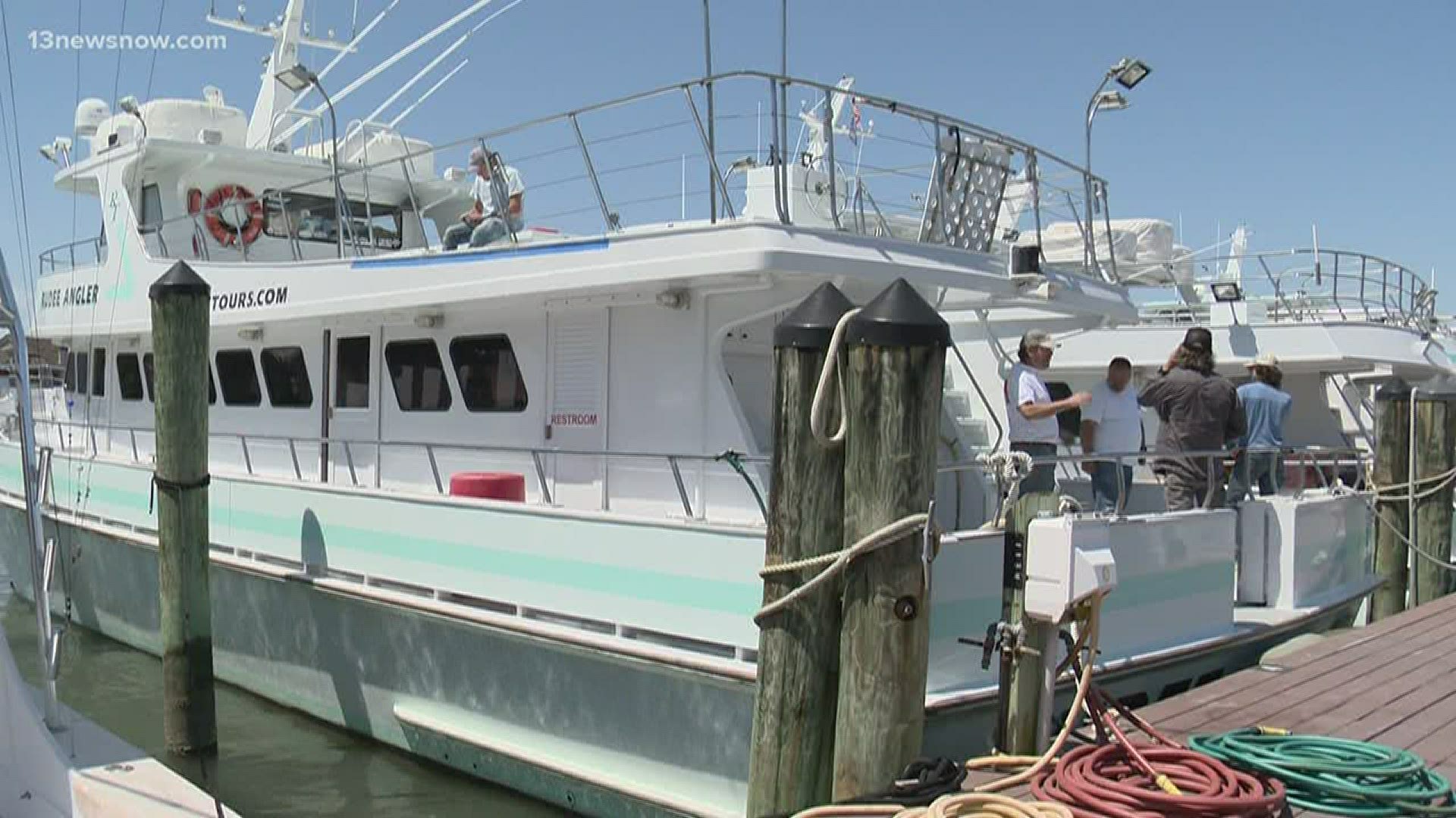 13News Now Ali Weatherton spoke to the owners of a local chartering company on the return of charter fishing trips as Virginia reopens during the pandemic.