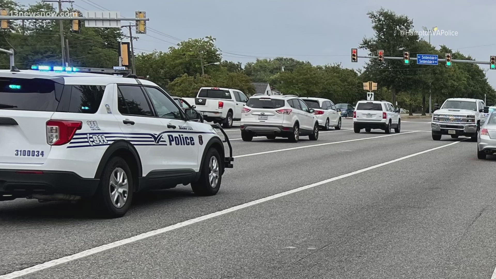 The accident happened Friday afternoon on West Mercury Boulevard.