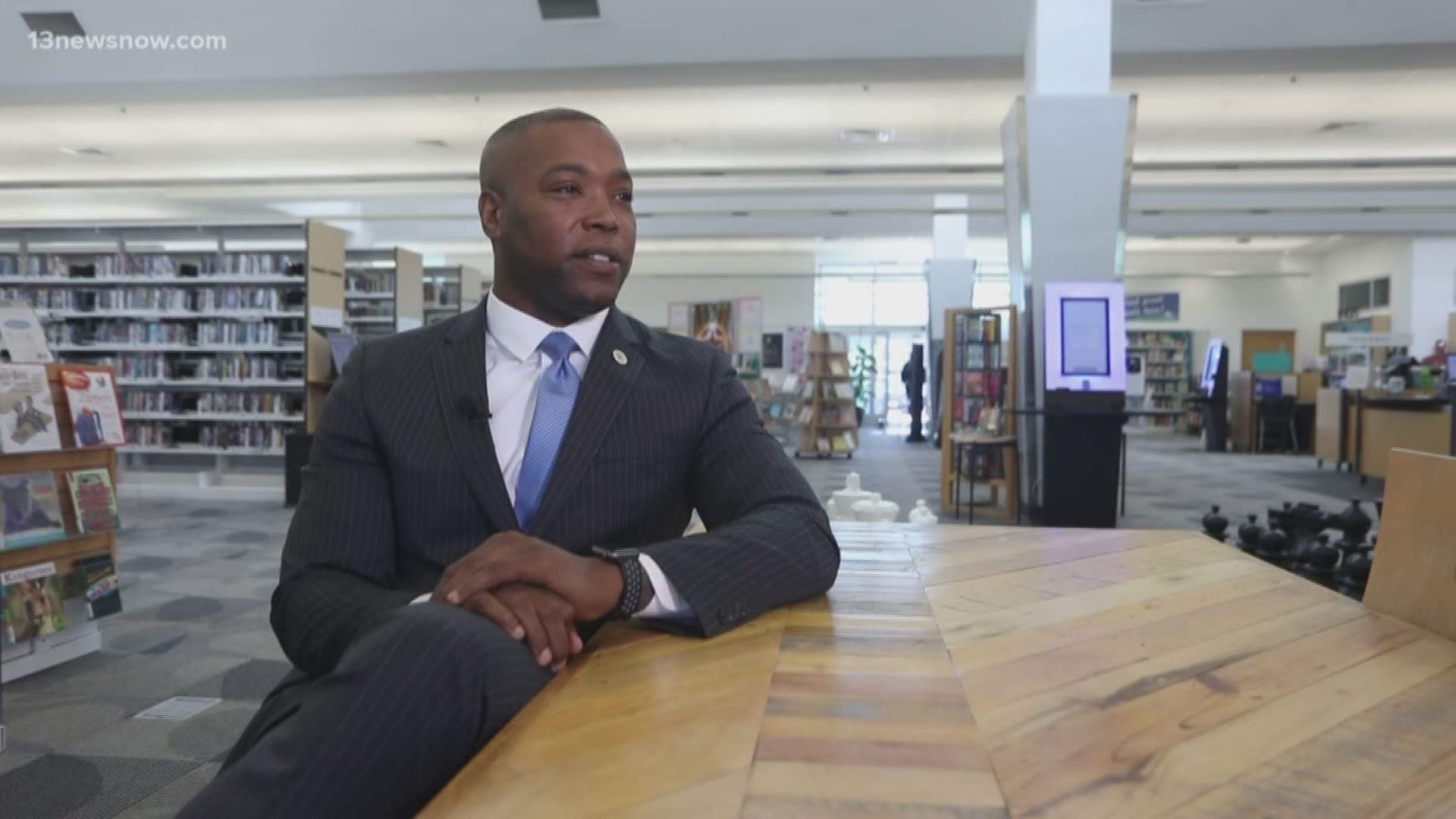 Aaron Rouse said he'll run for city council's top spot in November against incumbent Mayor Bobby Dyer. Rouse, a former NFL player, was elected to council in 2018.