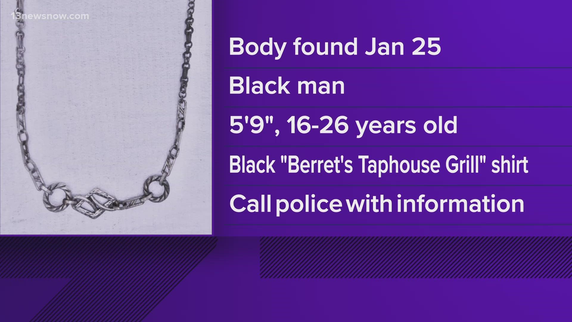 Police say the body was likely in the pond for two weeks or longer. Last week, police called this a "suspicious death investigation."