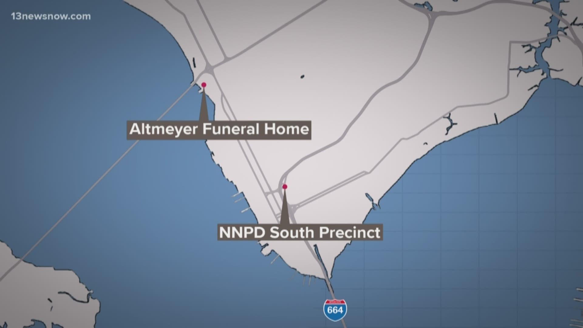 Newport News Police will be holding a procession to transport Officer Katie Thyne's body from the Medical Examiner's Office to a funeral home.
