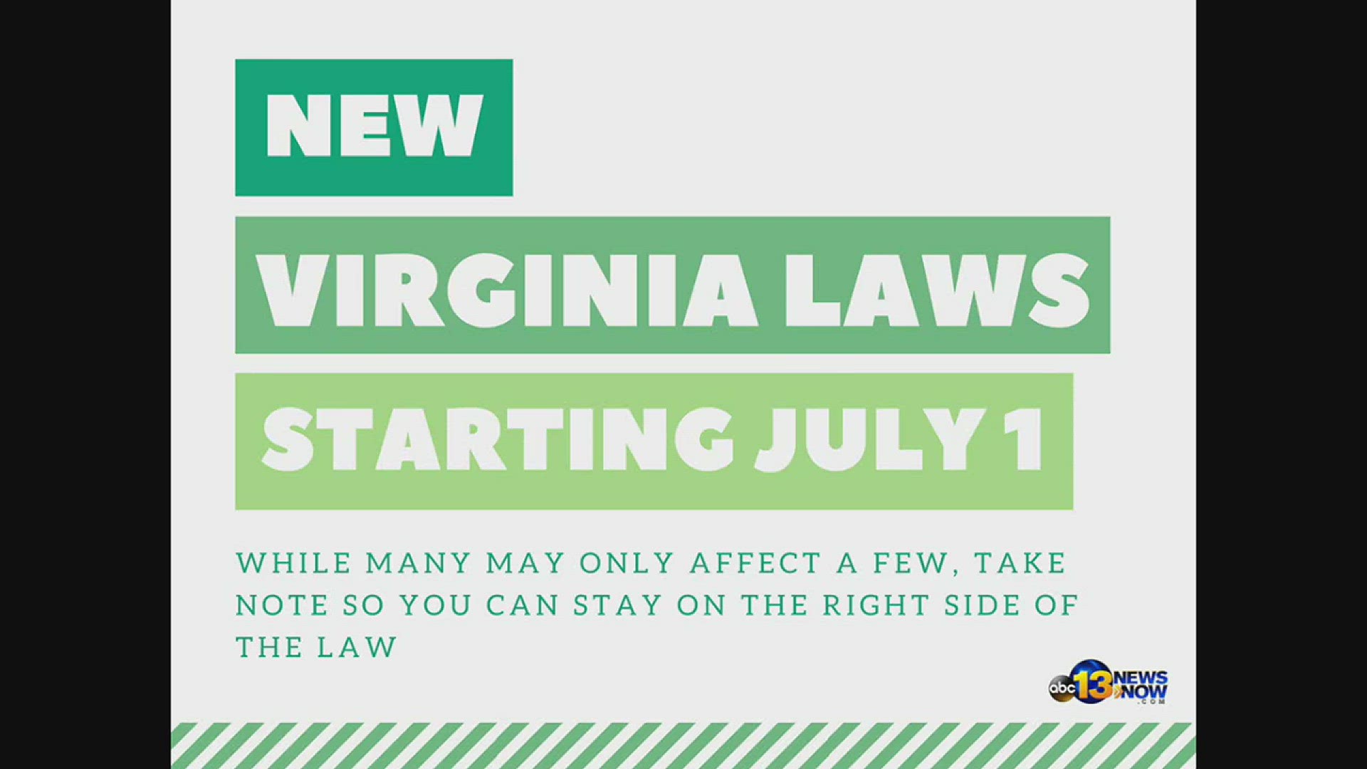 New Virginia laws went ito effect July 1