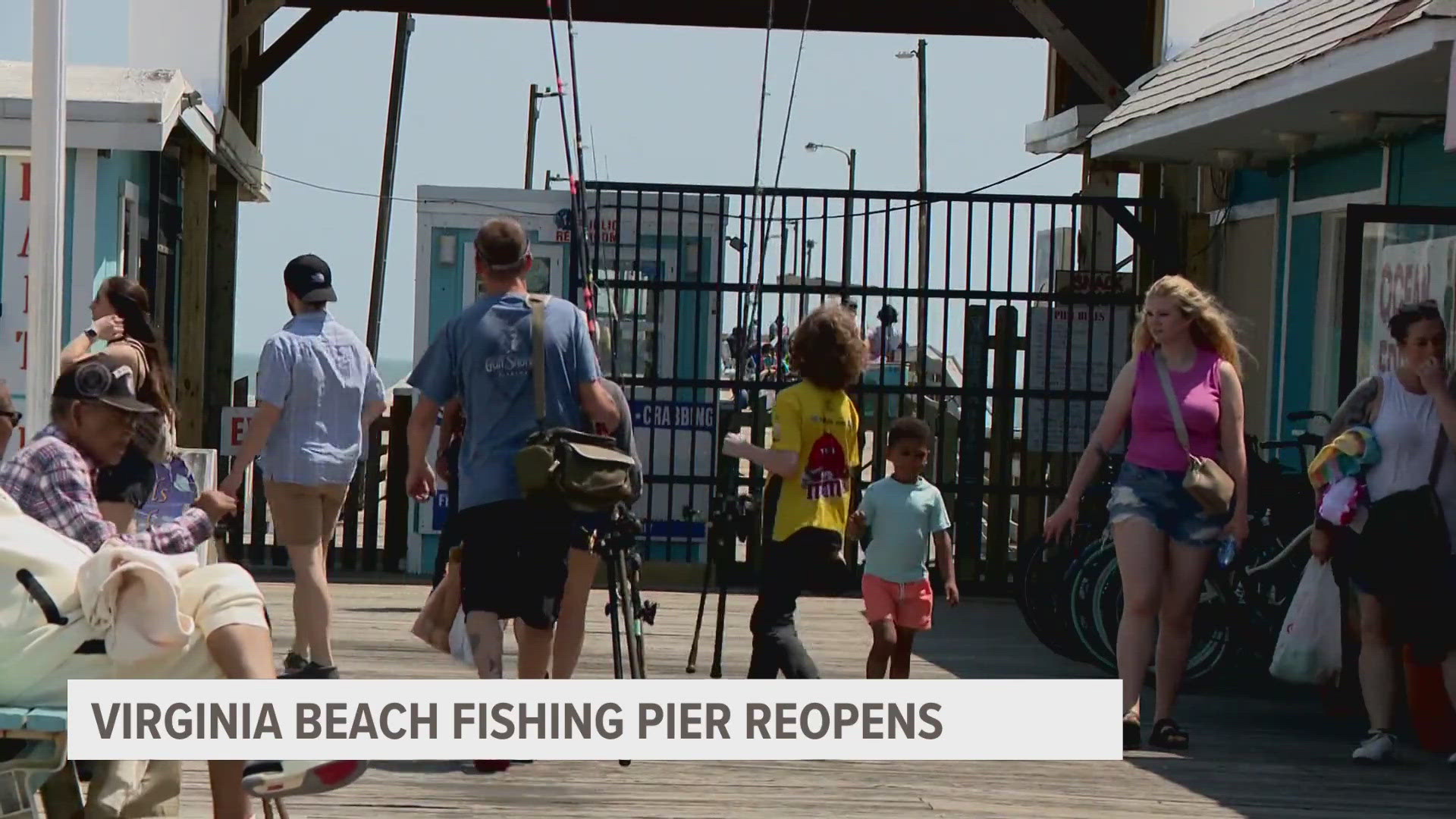 The pier was initially set to reopen on April 1st but a spokesperson said rain slowed down the repairs.