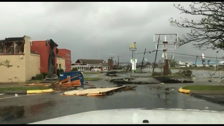 hurricane aftermath beach