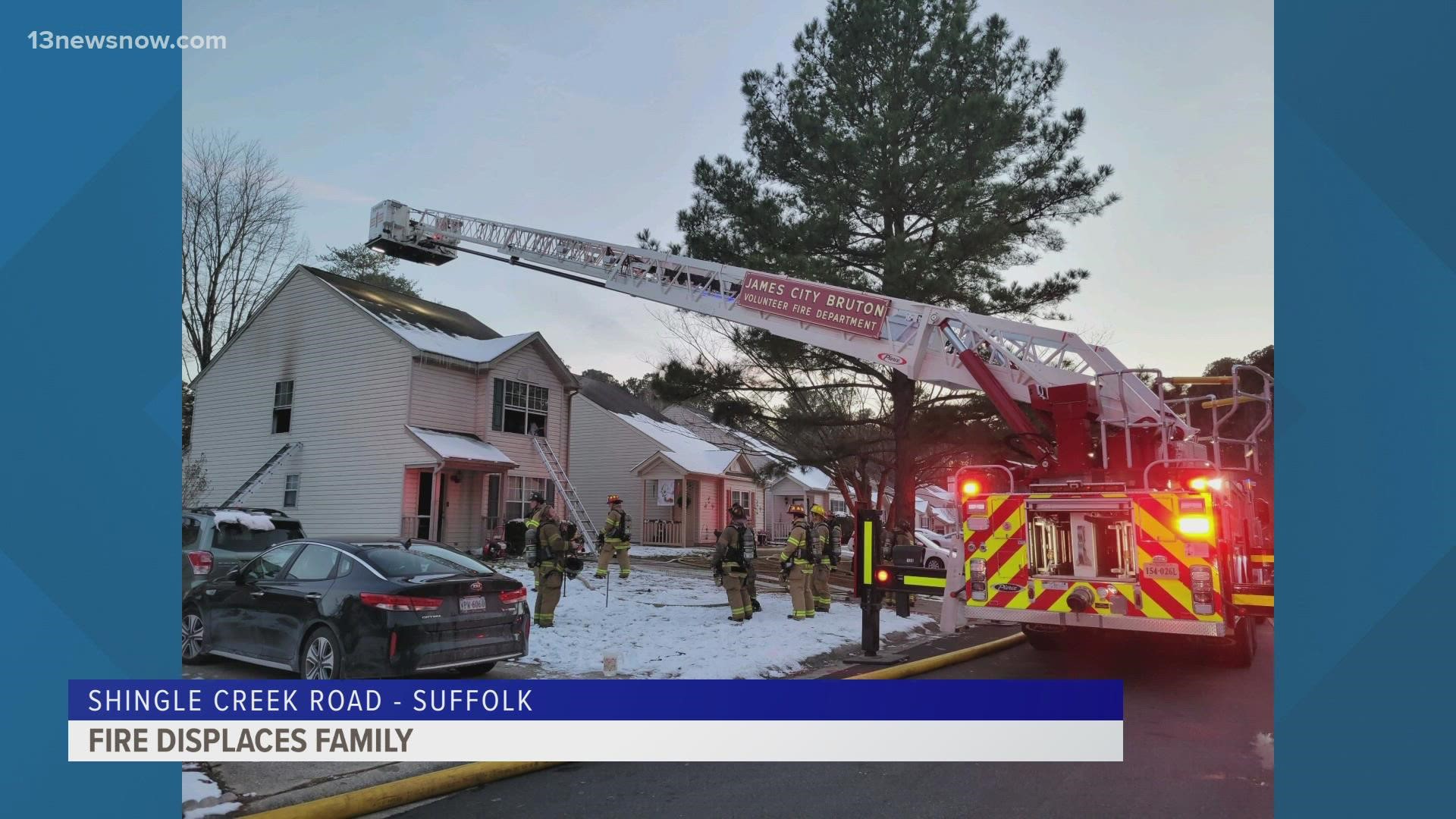 When firefighters arrived, they found smoke and identified that the fire was in the attic of the home.