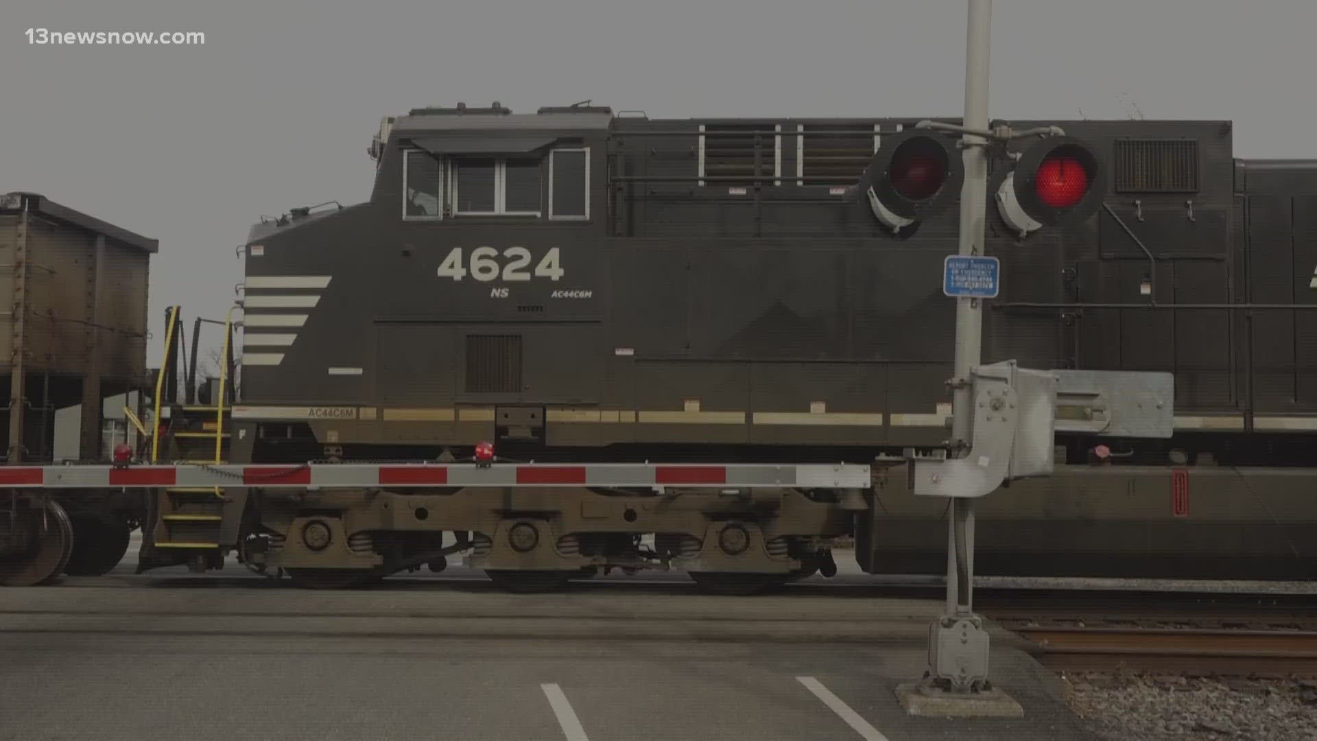 This view tends to be all too common for drivers in Hampton Roads. Trains overstay their welcome by sitting on the tracks causing traffic backups.