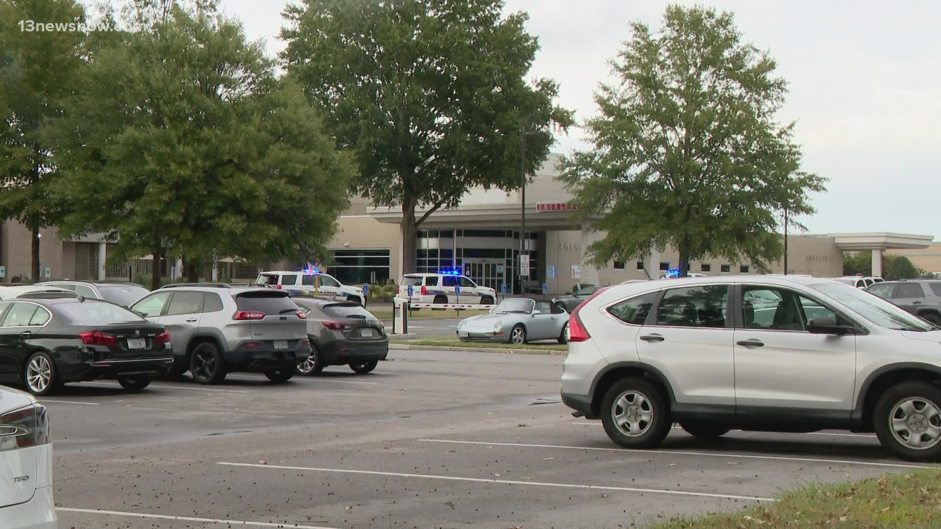 Police say a suspect is in custody after they went to Sentara Virginia Beach General Hospital for an incident Friday afternoon.