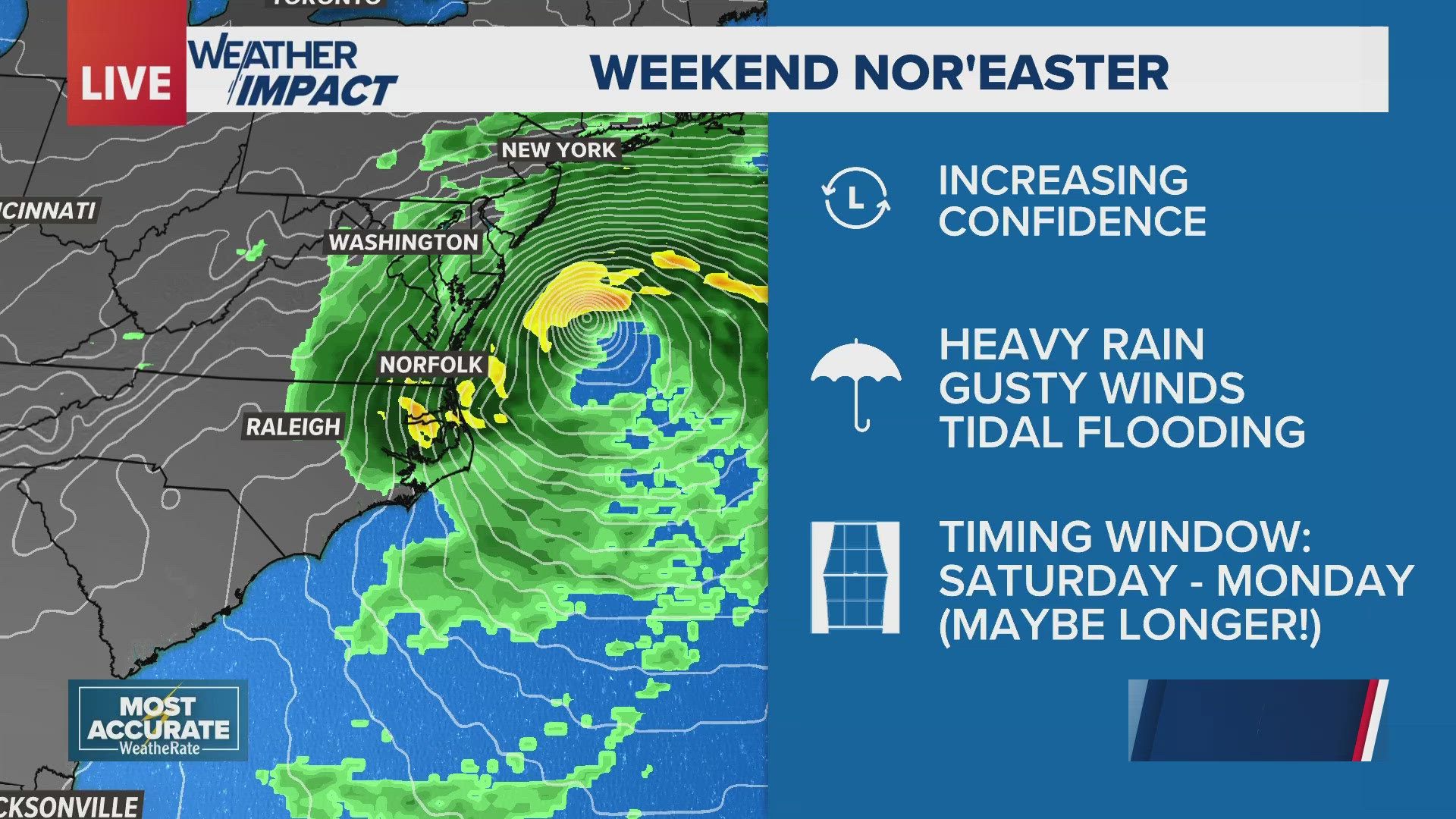 Coastal storm may bring rough winds, heavy rain, flooding this weekend ...