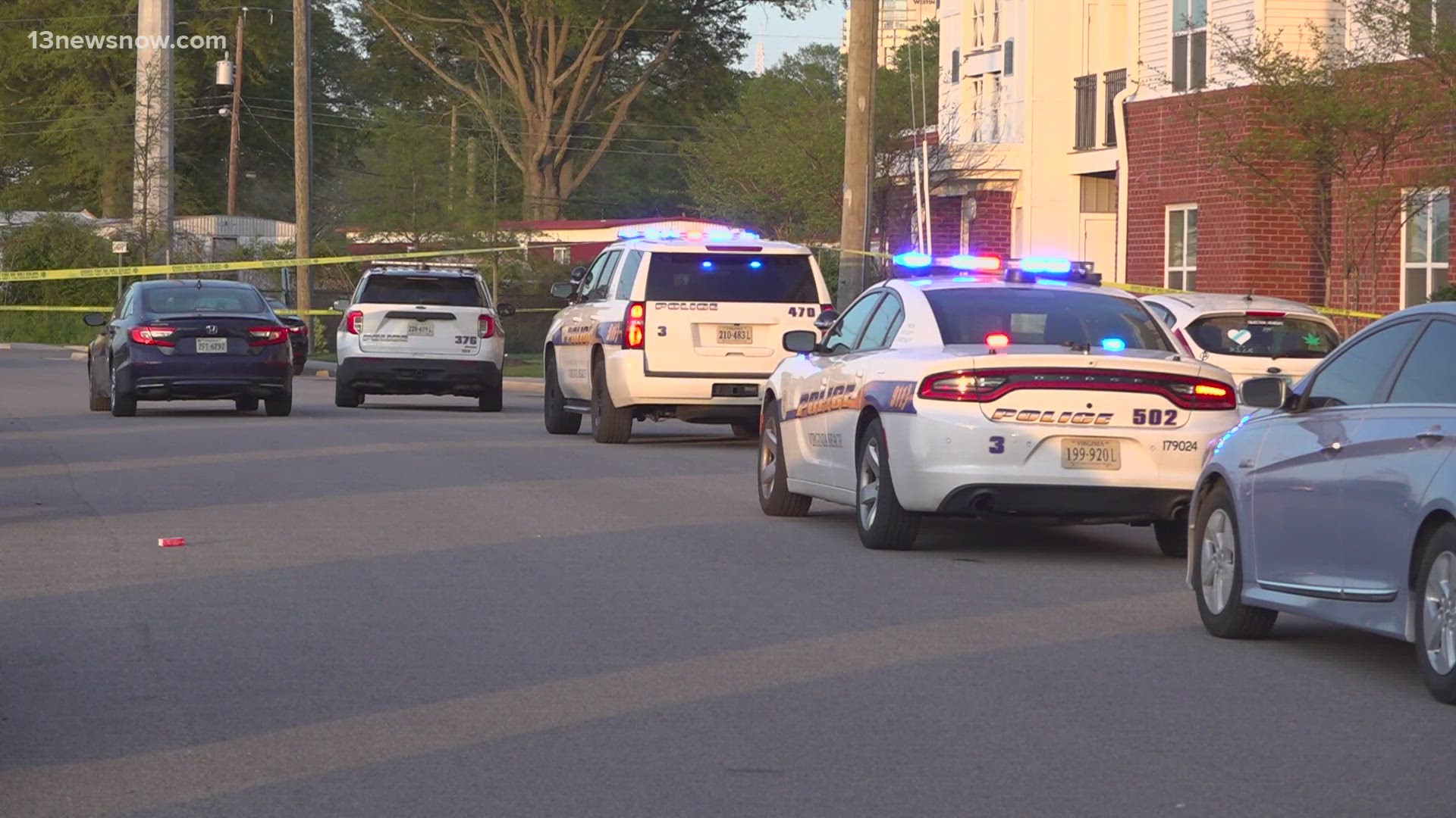 A man is in critical condition after a shooting in after a shooting in Virginia Beach on Sunday afternoon, police say.