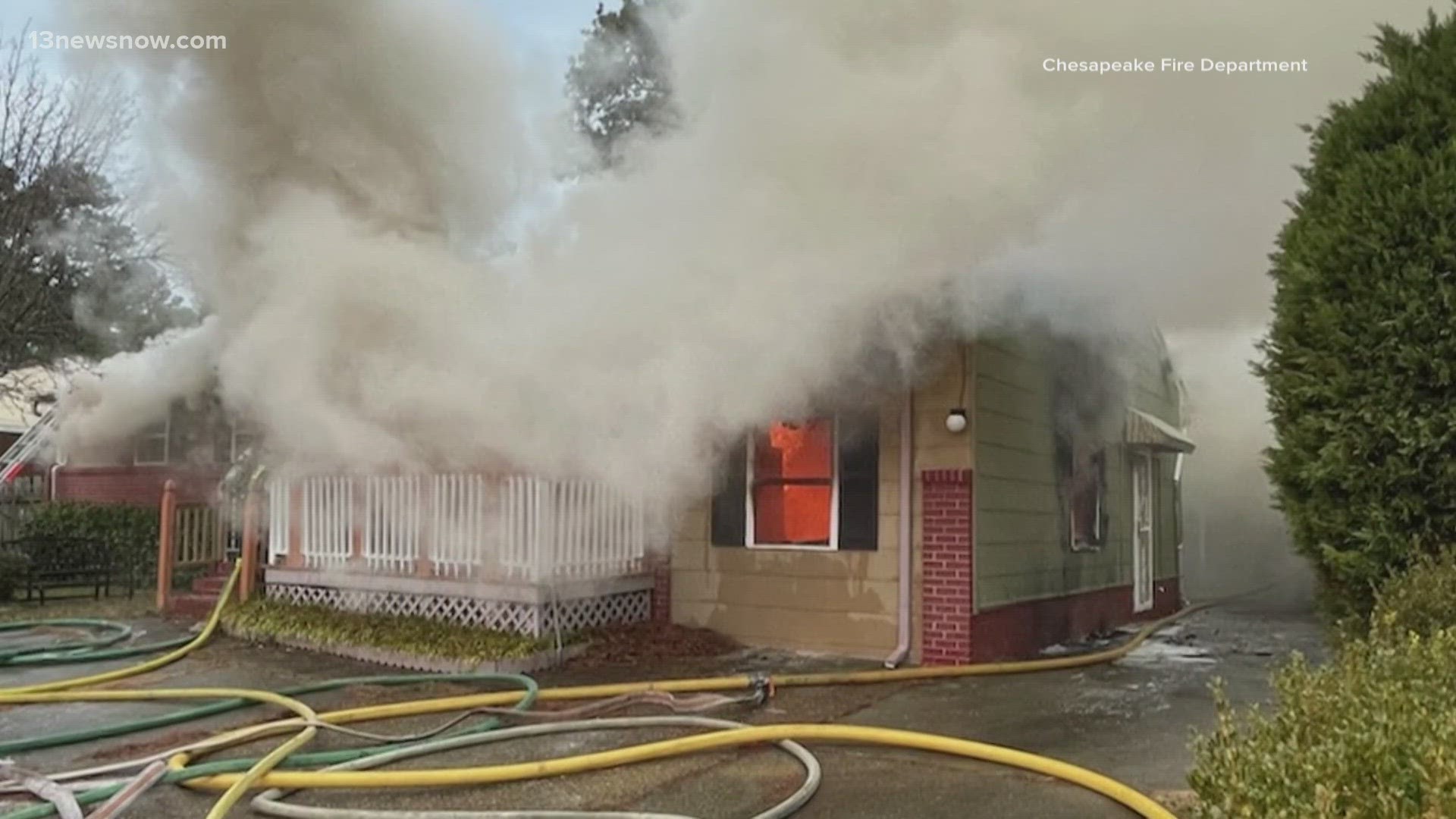 It didn't take firefighters long to put the fire out around 7:30 Friday morning but the house is badly damaged.