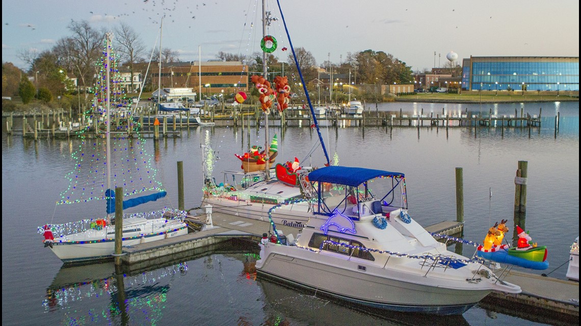 Downtown Hampton Lighted Boat Parade brings nautical holiday spirit