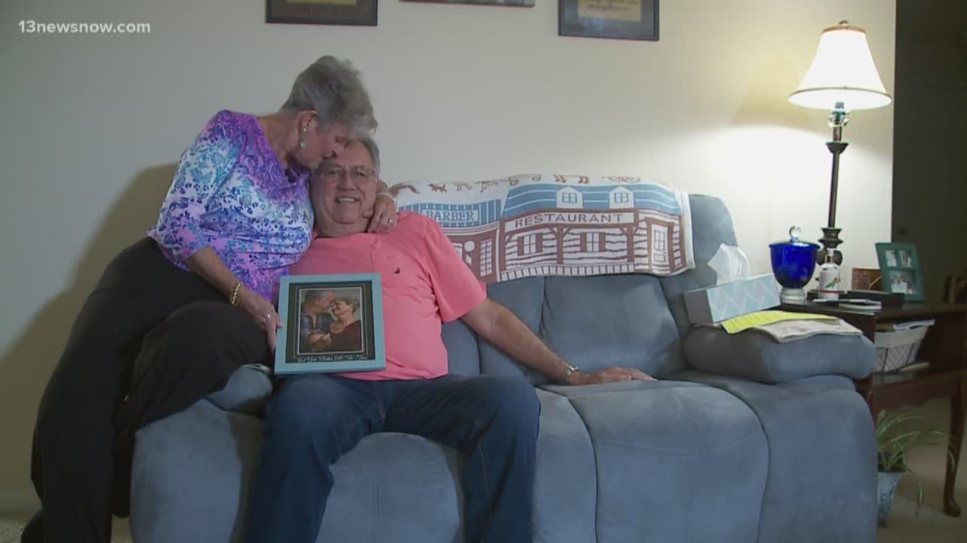 According to a study from the American Academy of Neurology, those with sleep apnea may be at a higher risk of developing Alzheimer's. Liz and Wally Osgood are from Chesapeake and Wally is living with the disease.