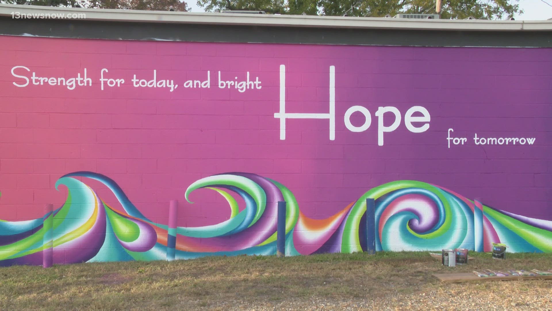 The mural is displayed on North King Street.