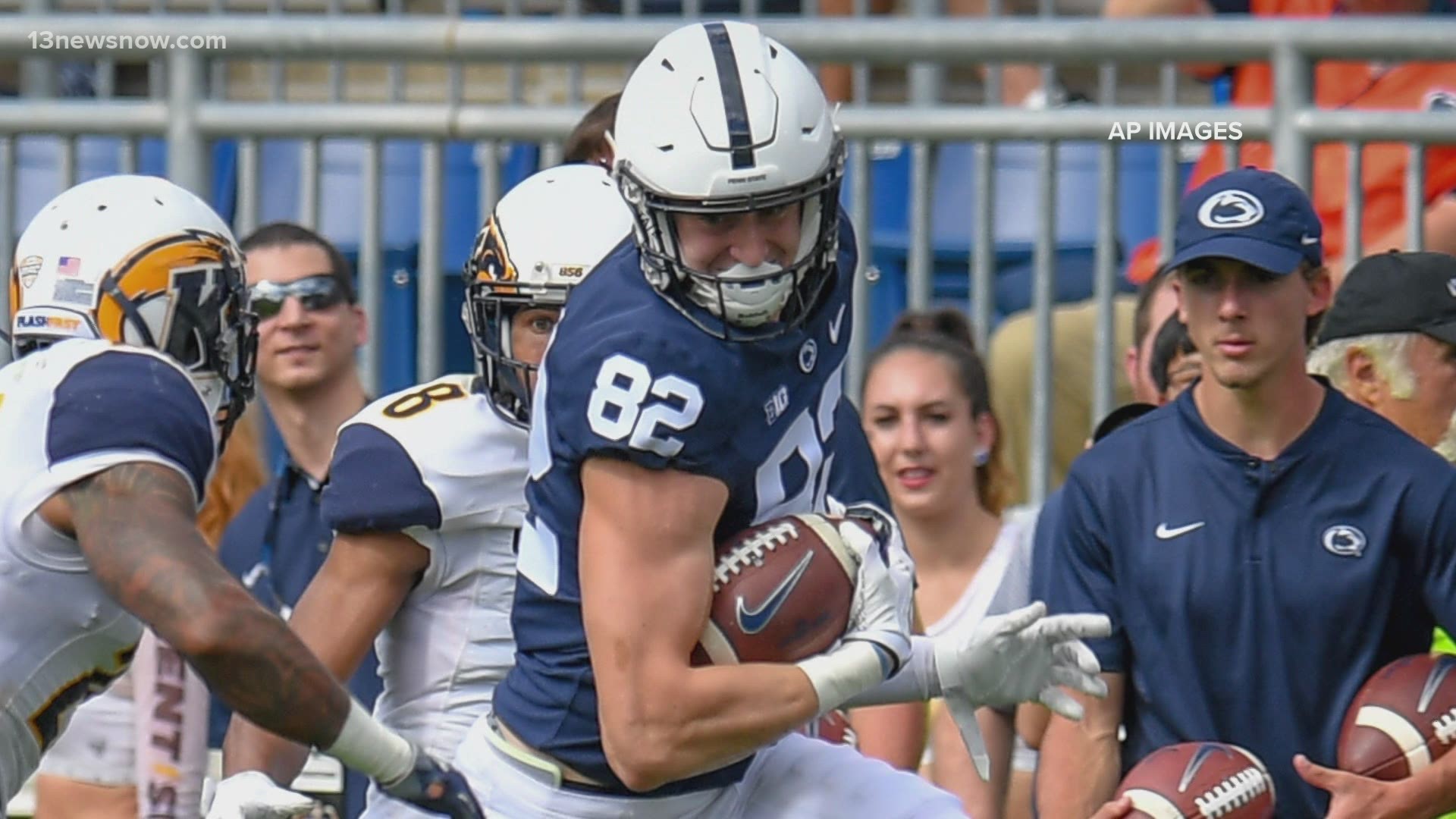 Tight end, Zack Kuntz announced he's transferring from Penn State to Old Dominion.