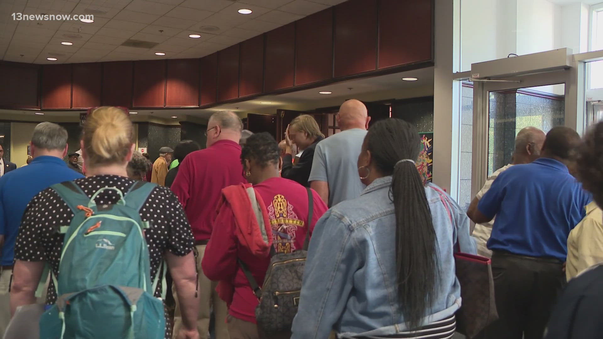 Chesapeake residents packed city council chambers tonight.