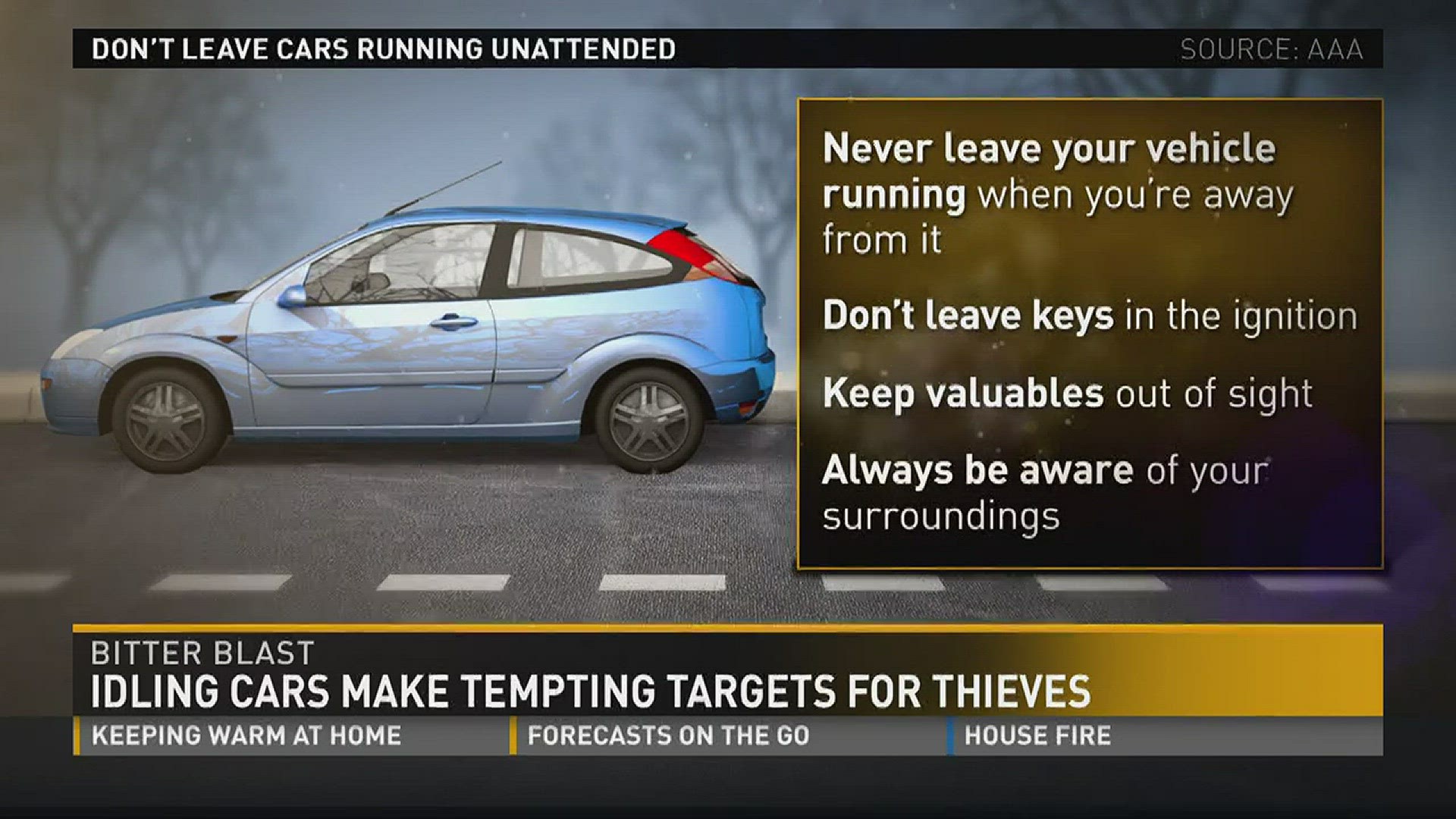 Idling cars make tempting targets for thieves