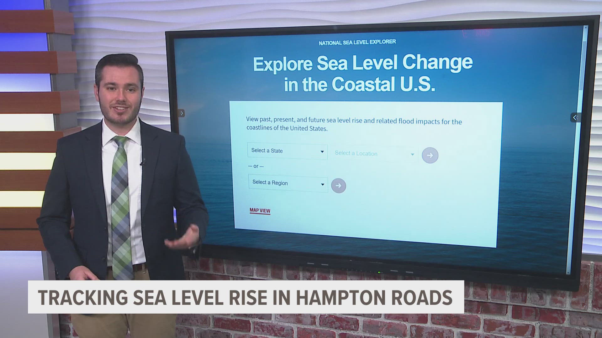 Given all the natural waterways in the region, sea level rise has a major impact on Hampton Roads communities. A new online tool will help track rising sea levels.