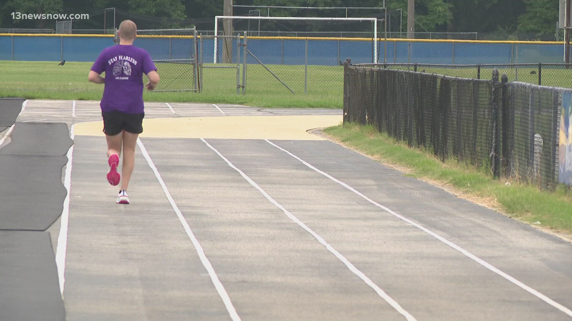 Allen has taken his fight against Cystic Fibrosis to the long distance track and beyond, tackling his new hobby without fear