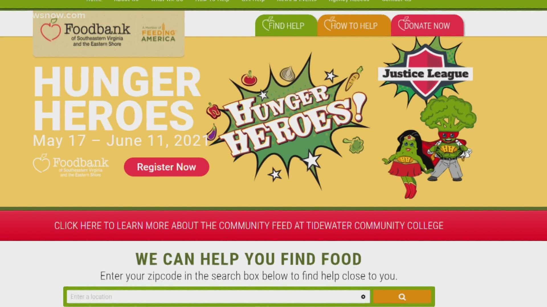 For the fourth year, the Foodbank of Southeastern Virginia and the Eastern Shore is hosting its Hunger Heroes competition. The area is seeing a spike in food demand.