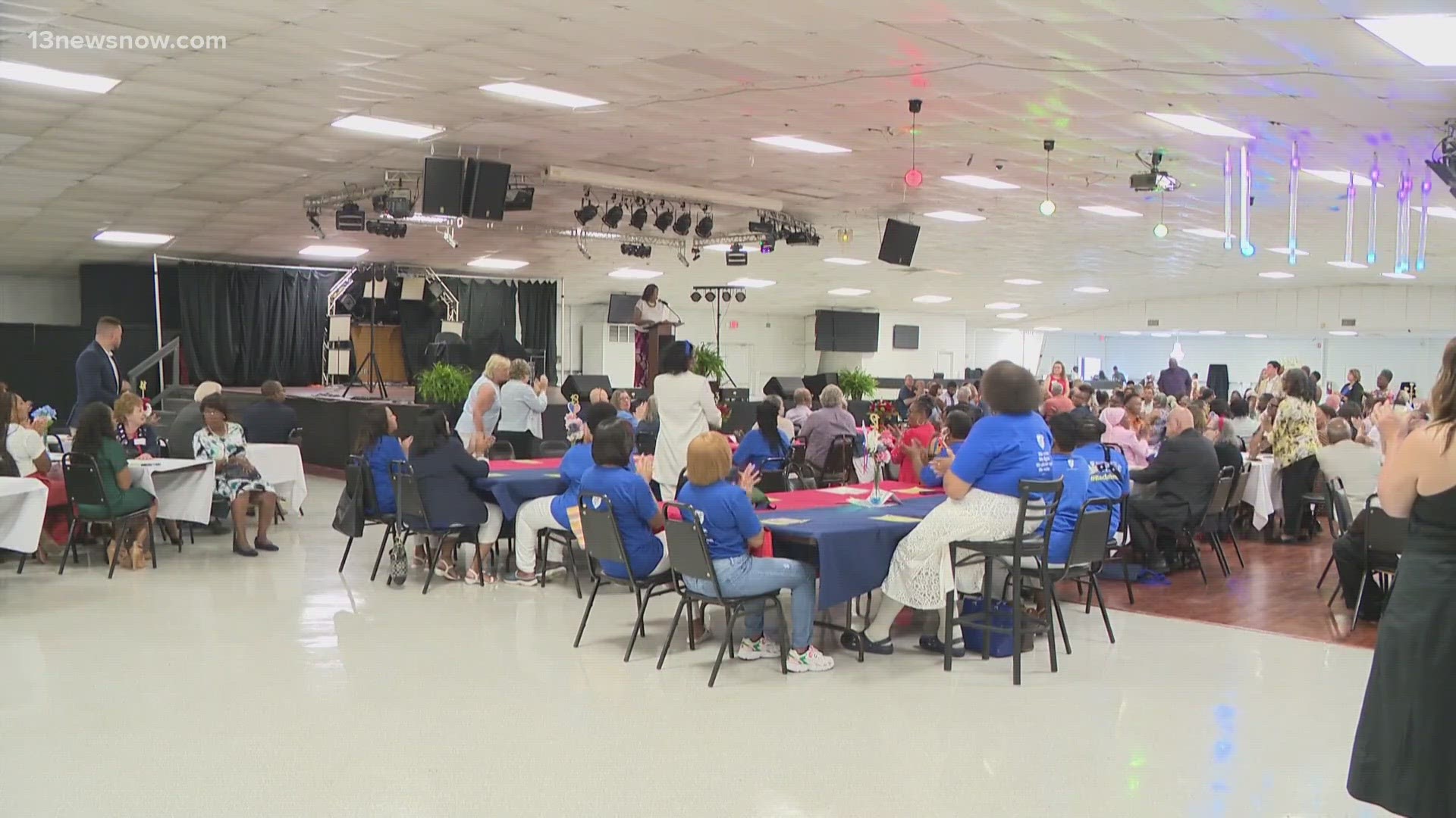 The Hampton Democratic Committee organized the 16th annual Saltute to Labor event. Several Virginia leaders gathered Monday to acknowledge laborers in Hampton Roads.