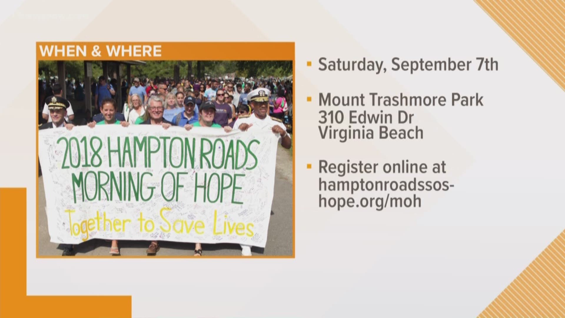 Noon Interview: Hampton Roads Morning of Hope Walk