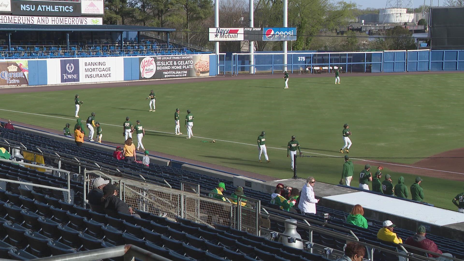 The Spartans take on the Tides at Harbor Park