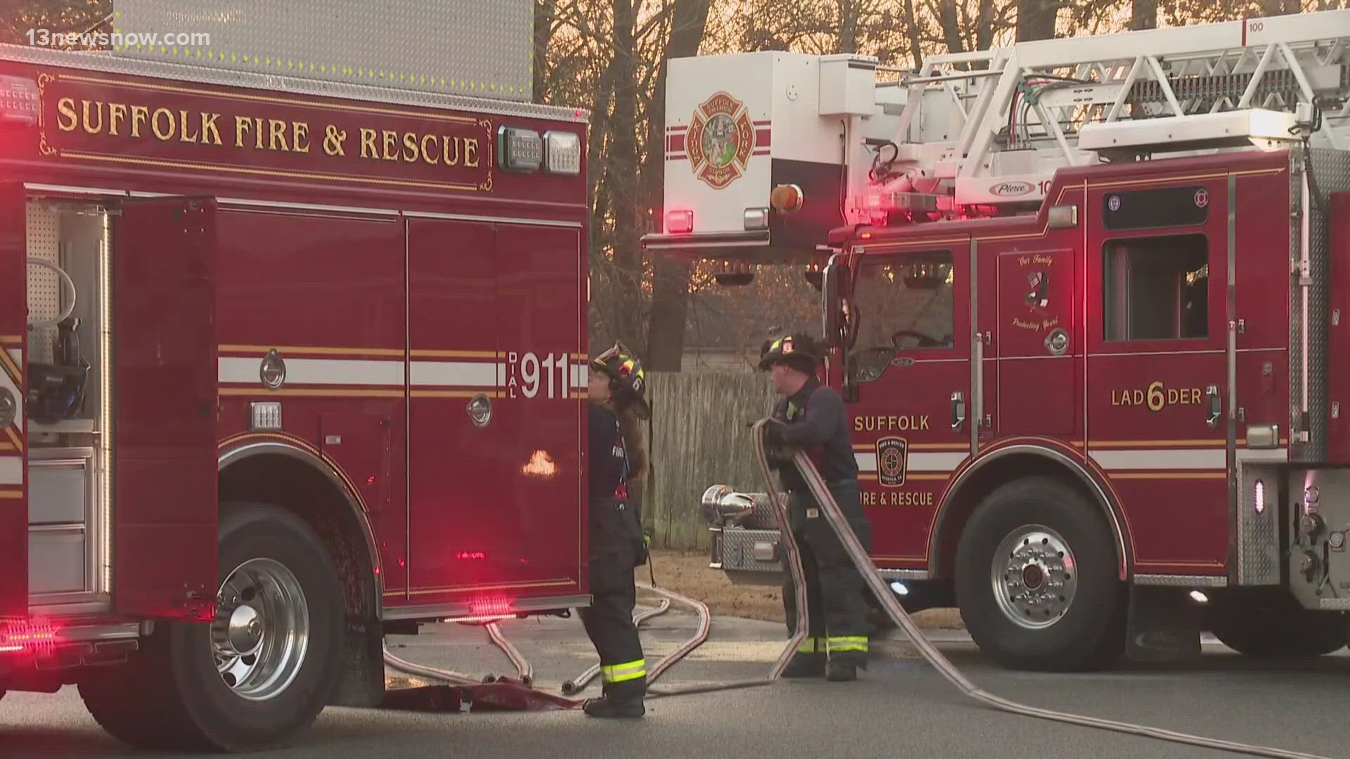 Suffolk Fire & Rescue responds to house fire on Timberneck Arch ...