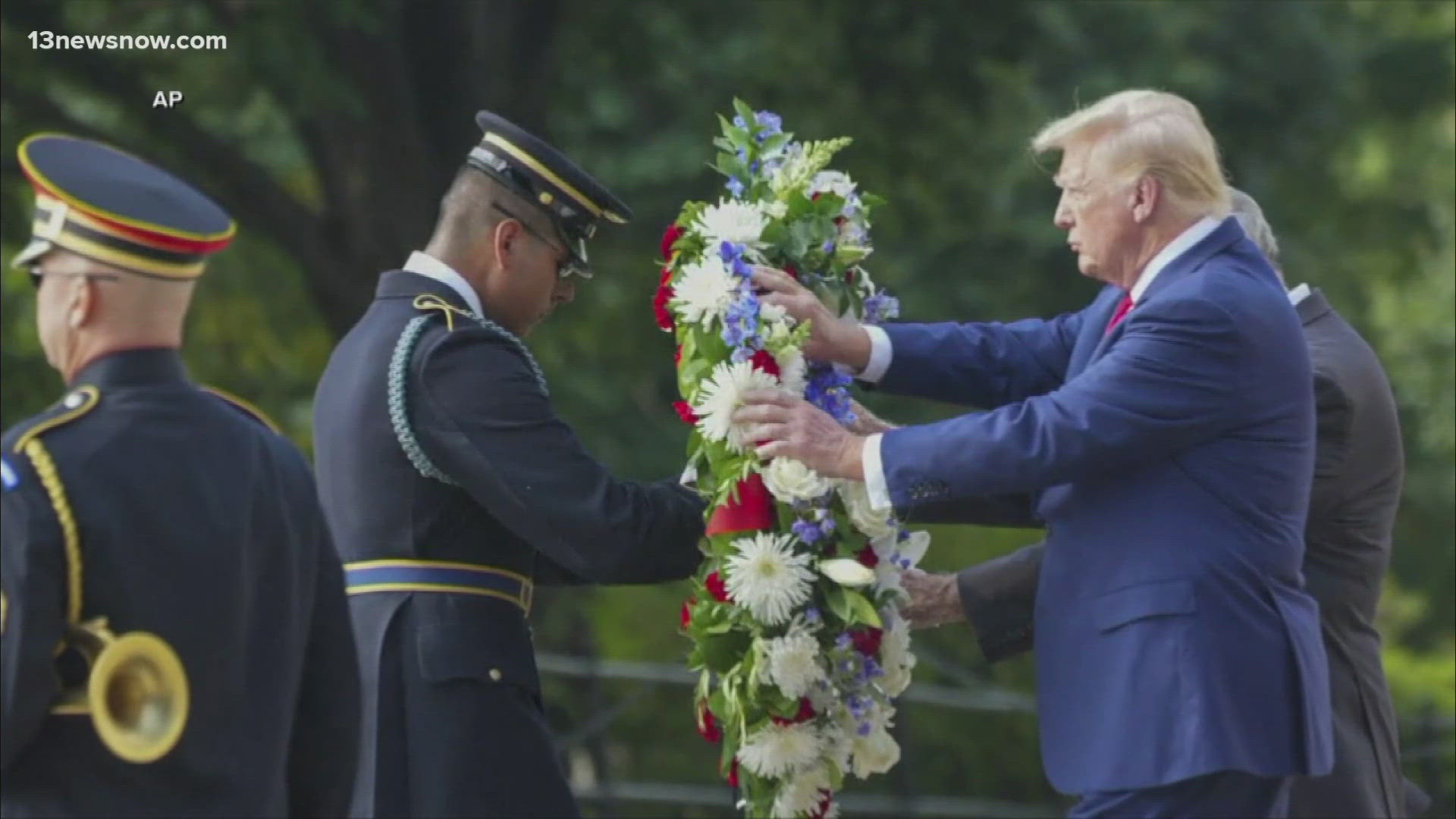 Federal law prohibits political campaign or election-related activities within army national military cemeteries.