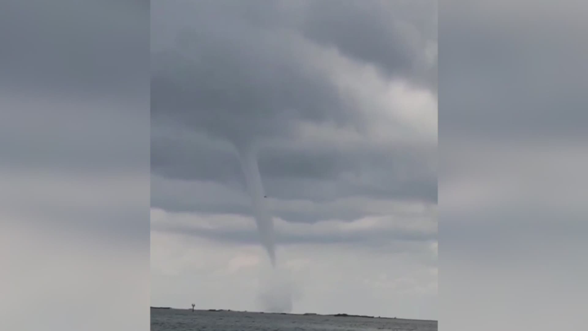 A waterspout formed near Mathews County in the Chesapeake Bay. (Courtesy: Megan Balderson)