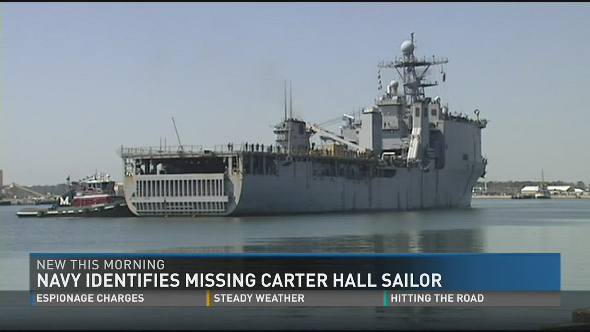 Navy identifies missing Carter Hall sailor