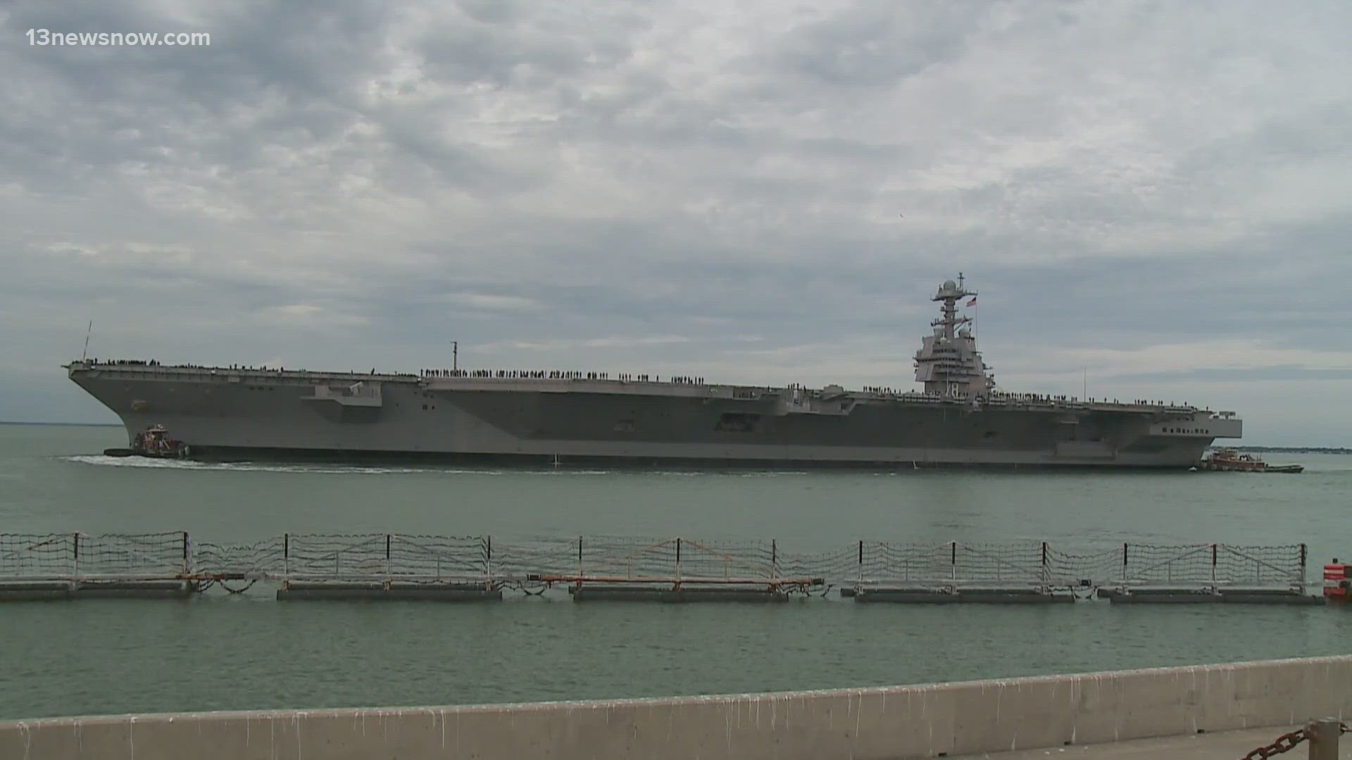 After 3 more months than expected, sailors will finally reunite with family after the end of the aircraft carrier's maiden voyage.