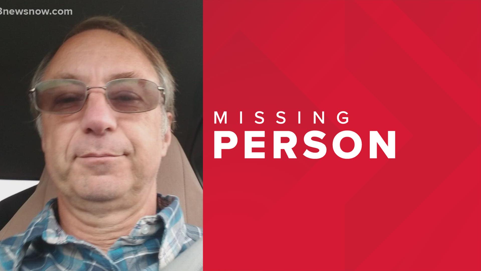 The Chesapeake Police Department is asking for the public's help in locating a missing man.