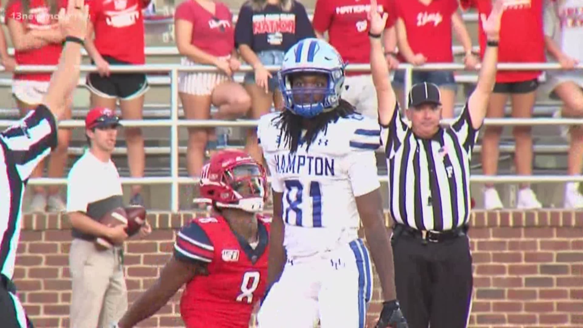 Bonds has NFL talent and has 10 touchdowns in Hampton's first 5 games.