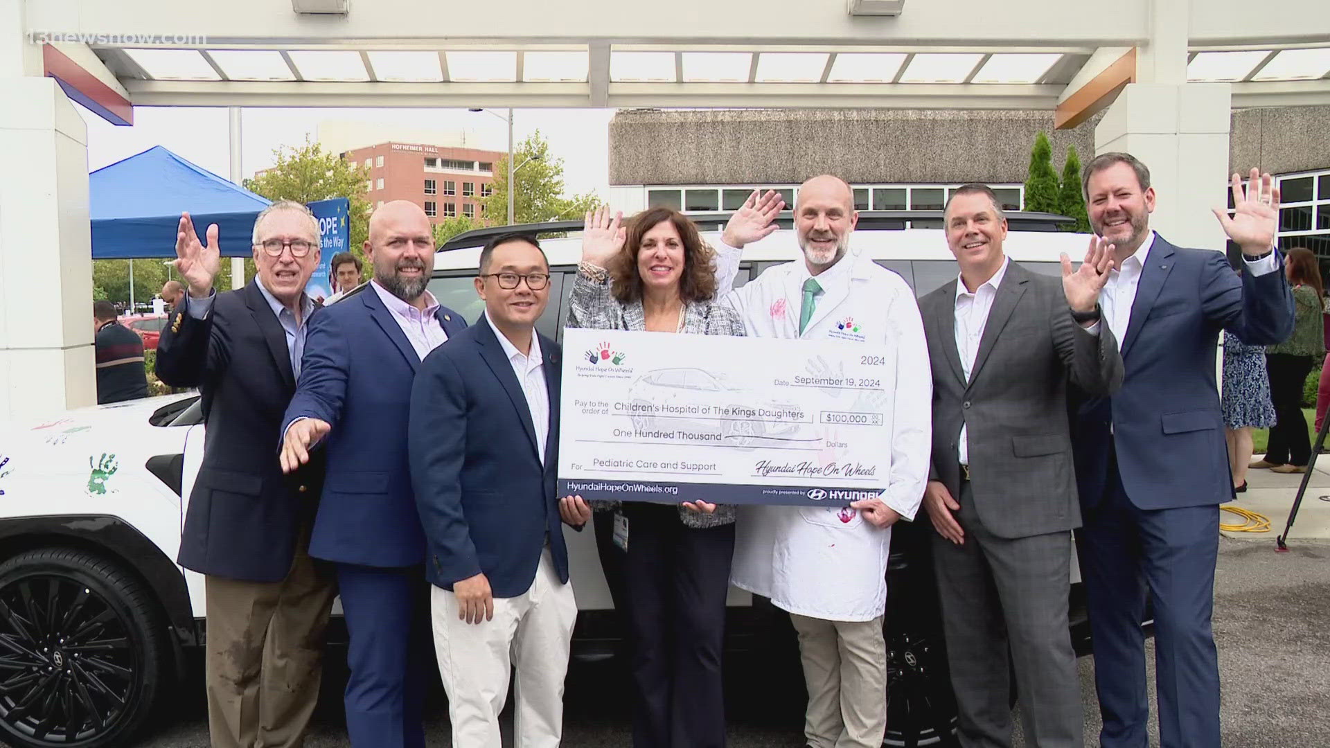 The Children's Hospital of the King's Daughters wrapped-up their Hyundai Handprint on Wheels Ceremony in Norfolk.