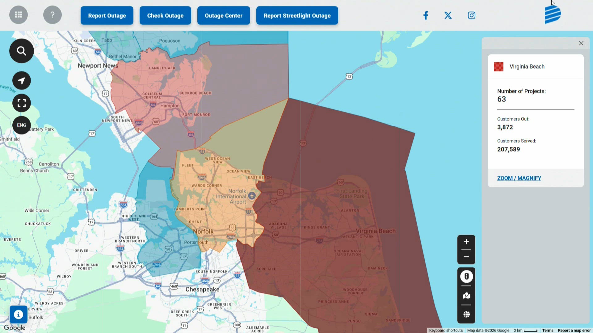 Power App Questionnaire Example Thousands of Dominion Energy customers without power across Hampton ...