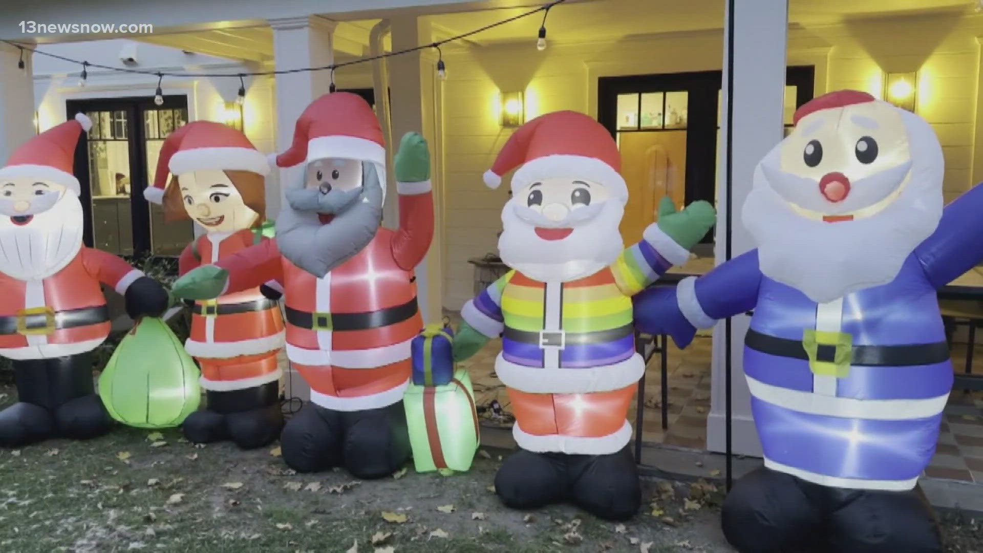 Christmas is approaching fast, and Santa decorations are already popping up at homes around the world. Some may be a bit different than others we've seen before. 