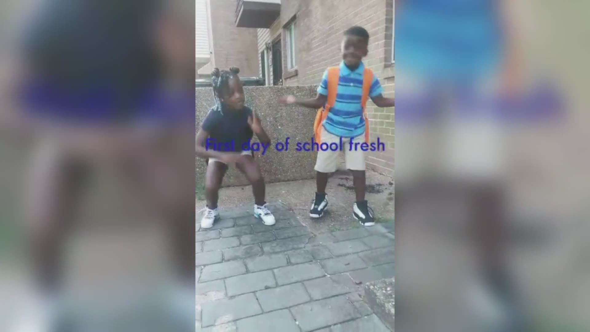 8-year-old Kymani and 6-year-old Kyree kicked off their first day of school with an awesome "First Day of School Fresh" dance!