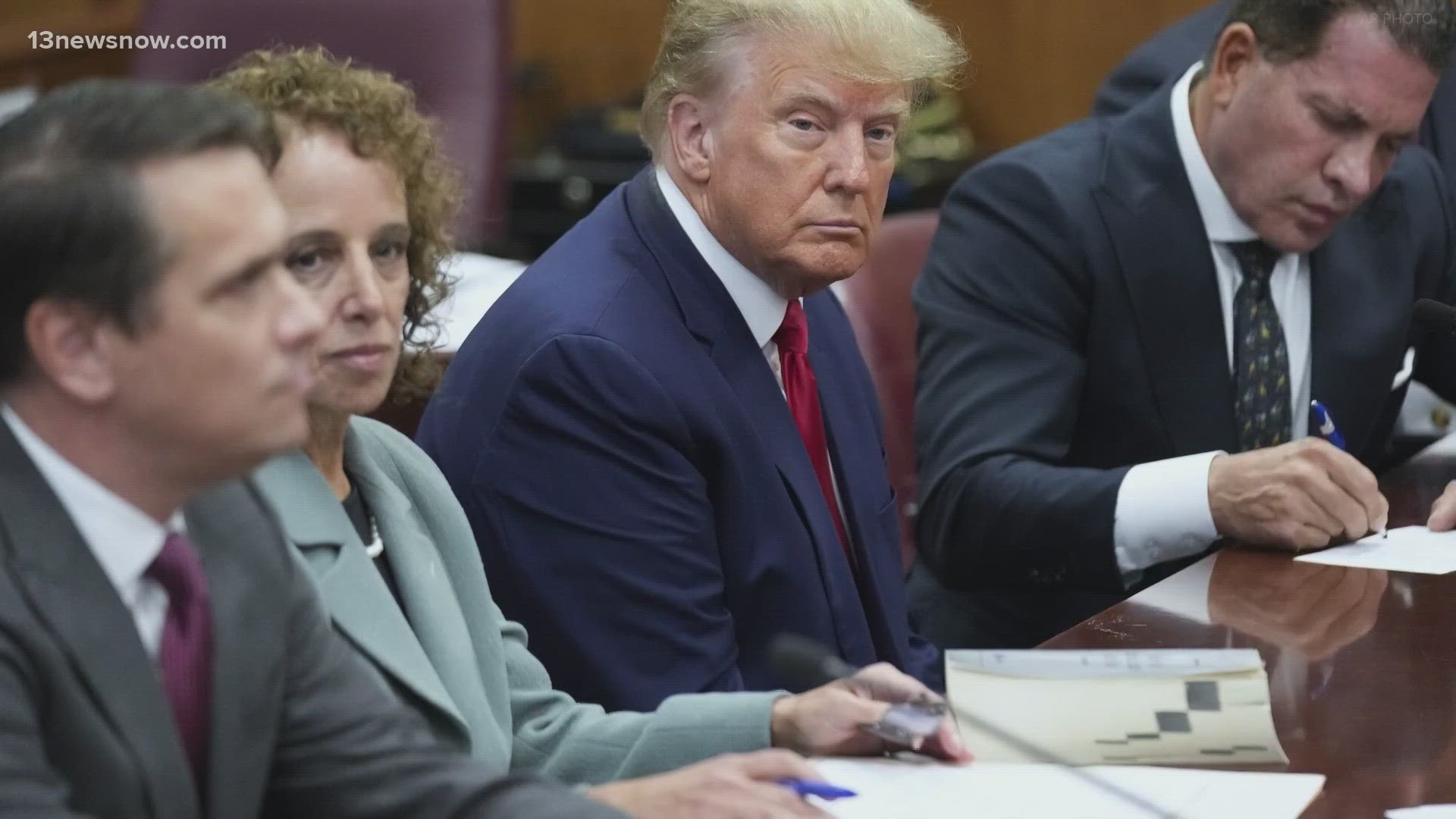 Former President Trump arraigned, charged with 34 felonies | 13newsnow.com