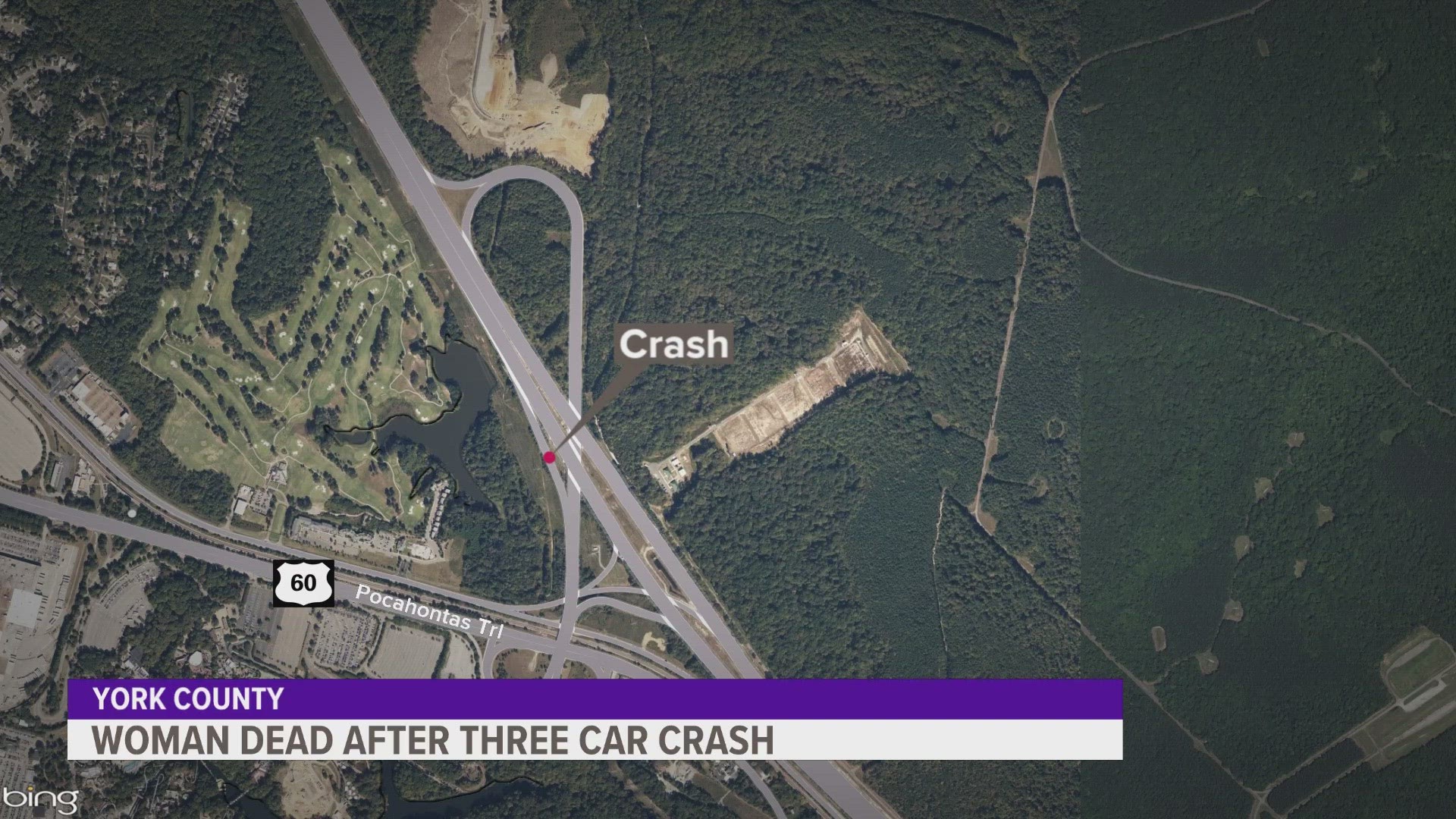 Police say Friday around 8:00 p.m. on I-64 near the Busch Gardens exit, Carol Mitchell sideswiped a vehicle while attempting a lane change and was hit from behind.