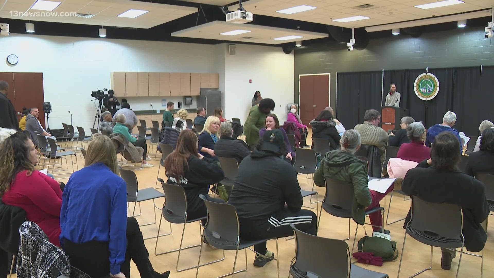 Thursday night, people in Newport News came together to share thoughts and concerns with Mayor Phillip Jones. At the heart of the conversation, was Richneck.