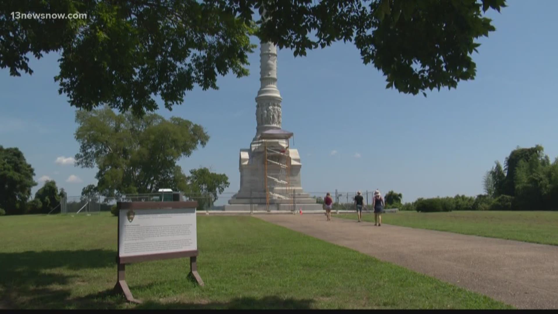 Severe weather is causing uncertainty for the future of a Revolutionary War monument.
